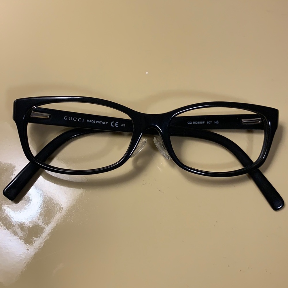 Gucci Black Rectangular Eyeglasses Frames Only Gg… - image 1